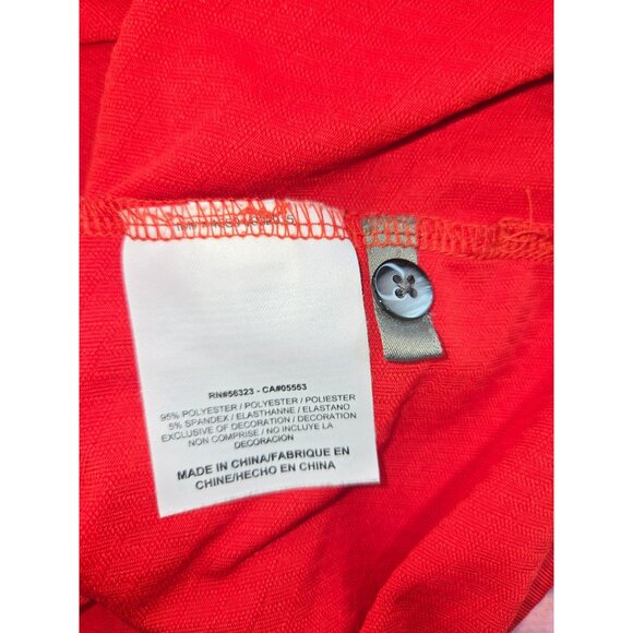 Tiger Woods Collection Nike Red Polo Shirt Large Dri-Fit - Picture 7 of 8